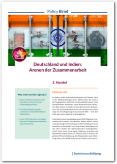 Cover Deutschland und Indien: Arenen der Zusammenarbeit - 2. Handel
