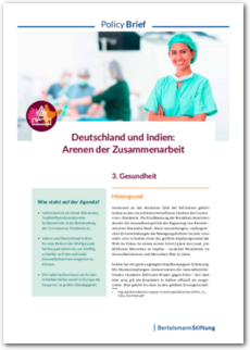 Cover Deutschland und Indien: Arenen der Zusammenarbeit - 3. Gesundheit